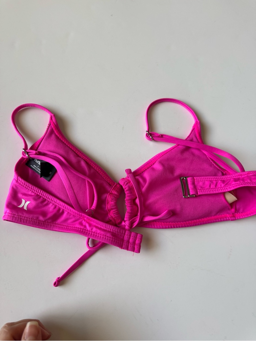 Hurley Bright Pink Two-Piece Bikini - Picture 4 of 9